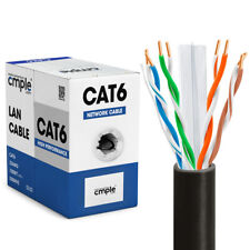 Cat6 1000ft Ethernet Cable CCA Internet Cable 550MHz Cat6 Internet Cord Black picture