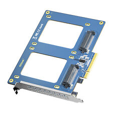 PCIe to SFF-8639 Adapter Card PCIe 3.0 x8 to 2x SFF-8639 for 2.5'' U.2 NVMe SSD picture