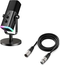 USB/XLR RGB Dynamic Microphone for Streaming Podcast PC Gaming PS4/5-FIFINE AM8 picture
