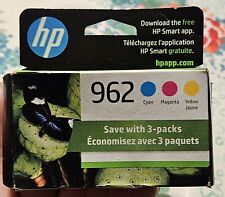 May/2024 GENUINE HP 962 3-Pack Color Ink Cartridges picture