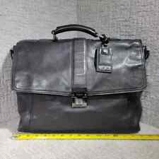 Tumi Beacon Hill Black Leather Laptop Briefcase Bag Large 68560 
