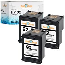 3PK Black for HP C9362WN (for HP 92, for HP-92, for HP92) picture