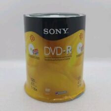 SONY DVD-R 4.7GB 100 Pack 120min 4.7GB 1-16X Optical Media Storage Spindle *New* picture