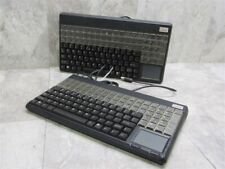 Lot of 2 CHERRY SPOS G86-61401 USB Black Keyboards w/ Touchpads TESTED picture