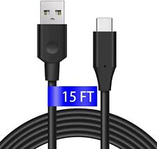 DEEGO USB C Cable 15Ft, Extra Long PS5 Controller Charger 15 feet, Black  picture