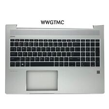 New For HP ProBook 450 455G6 450 455 G7 Palmrest Non-Backlit Keyboard L45091-001 picture