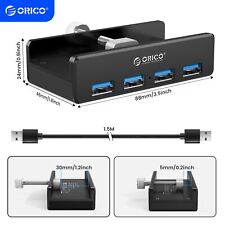 ORICO Aluminum 4 Ports USB 3.0 HUB Powered w/ 5FT Data Cable for iMac/Laptop/PC picture