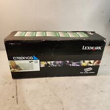 Lexmark C782X1CG Cyan Cartridge Genuine New OEM Sealed Box picture
