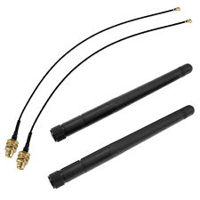Pair 2dBi 2.4GHz WiFi Antenna Pigtail Cable for Mini PCI-e Laptop Wireless Card picture