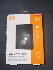 Brand New Western Digital WD DRIVE PLUS 5TB PORTABLE HDD USB-C Windows Mac picture