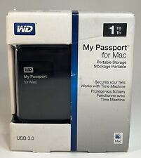 WD 1TB My Passport For Mac Portable Storage USB 3.0 WDBJBS0010BSL-NESN New Open picture