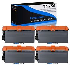 4PK Compatible Black High Yield TN-750 Toner With Brother DCP-8110DN HL-6180DWT picture