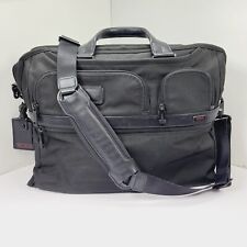 TUMI Alpha 2 Compact Briefcase BAG Large Screen Laptop Travel Shoulder Strap picture