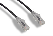Slim Cat6 UTP Patch Cord Cable 3.6mm OD 1ft 2ft 3ft 5ft 7ft 10ft lot of 1, 5,10 picture