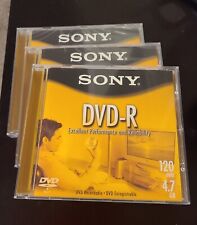 Sony DVD-R Recordable DVD 3 Pack 120mins 4.7GB New Open Box picture