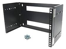 6U 19-Inch Hinged Extendable Wall Mount Bracket Collapsible Network Equipment... picture