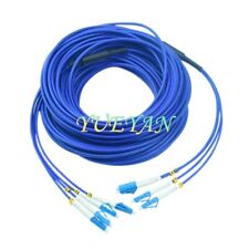 100M Indoor Armored LC-LC 4 Strand Single-Mode 9/125 Fiber Patch Cord DHL free picture