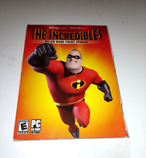 THE INCREDIBLES Disney Pixar PC CD-ROM Windows Software PRINT STUDIO New Sealed picture