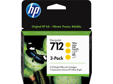 HP 712 3-pack 29-ml Yellow DesignJet Ink Cartridge, 3ED79A picture