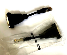 LOT OF 2 NEW  10 PIN RJ45 TO 15 PIN FEMALE THICK ETHERNET PATCH CABLE RM1CBL20 picture