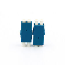 200pcs FTTH Flangeless LC UPC Optical SM Duplex Blue Coupler Fiber Optic Adapter picture