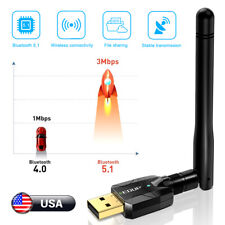 USB Bluetooth 5.1 Adapter 100M Long Range Bluetooth Dongle EDR For PC&Desktop picture