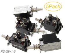 5-Pack Replacement AT Power Supply Push Button Switch - CablesOnline PS-SW1-5 picture