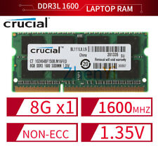 8GB 4GB 2GB 2Rx8 PC3L-12800S DDR3L 1600MHz 1.35V SO-DIMM Laptop Memory Crucial picture