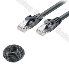 CAT6 Patch Cable BLACK Ethernet LAN Modem Wire 10ft 20ft 50ft 100ft 200ft lot picture