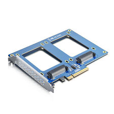 PCIe to SFF-8639 Adapter Card PCIe 3.0 x8 to 2x SFF-8639 for 2.5'' U.2 NVMe SSD picture