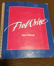 Pro Write User Manual For The Amiga picture