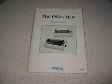 Vintage Epson RX Printer Operation Manual picture