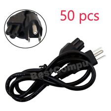 50pcs 3-Prong Power Cord Cable For Compaq IBM Dell Gateway Apple Laptop USA New picture