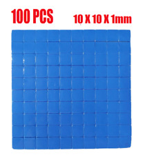 100 pcs 10x10x1mm Thermal Conductive Silicone Compound Pad For Heatsink GPU RAM picture