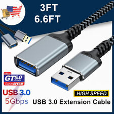 3FT 6.6FT USB 3.0 Extension Cable Type A Male to Female Extender Wire Cord DT US picture