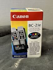 Genuine Canon BC-21E 4 Colors Black & Tri-Color Ink Cartridge Multi Pass C2500 picture