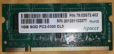 Apacer (2x 1 GB) 667MHz PC2-5300 Non ECC .8V 200-Pin Laptop DDR2 SO-DIMM Memory picture