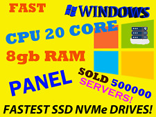 20 core RDP Server - Windows server - control panel - 150GB - RAM DDR4 FAST SSD picture