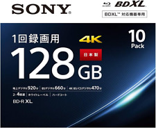 Sony Japan 10BNR4VAPS4 BD Media 128GB 4x BD-R XL for Video 10-Pack NEW picture