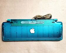 Vintage Apple M2452 Keyboard for iMac G3 Power MAC Blueberry Teal  picture