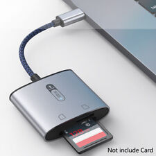 1PCS Type C 2-in-1 Card Reader for SD & TF High Speed Data Transfer Rate Silver picture