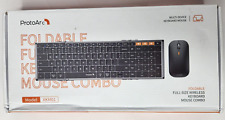 ProtoArc XKM01 Tri-Fold Bluetooth Keyboard and Mouse Combo NEW OPEN BOX picture