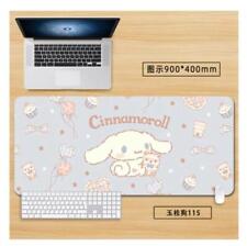 Cartoon Cinnamoroll Blue Mouse Pad Large Cute Keyboard Pad Desk Mat 900*400 mm picture