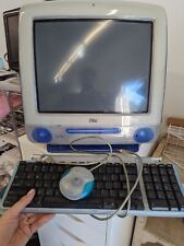 Vintage 2000 Apple iMac  Indigo Blue Model M5521 W/ M4848 Mouse + M2452 Keyboard picture