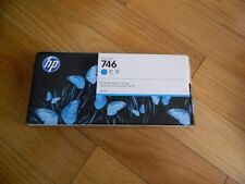 2023 GENUINE HP #746 CYAN 300ml CARTRIDGE P2V80A DESIGNJET Z6 Z9 FACTORY SEALED picture