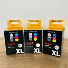[Lot of 3] Kodak Verite 5 XL COMBO PACK Ink Cartridge Black & Color XL Cartridge picture
