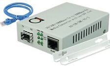 Open SFP Slot - Gigabit Ethernet - Fiber Optic Media Converter - to UTP Cat5e... picture