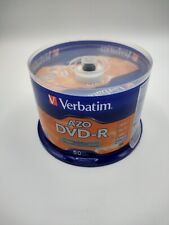 VERBATIM AZO DVD-R 16X4.7GB Branded Logo 50 Pack NEW/SEALED picture