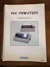Vintage Epson RX-80 Printer User's Manual picture