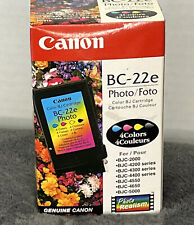 Genuine Canon (BC-22e) Photo 4 Color Ink Cartridge New Sealed Box picture